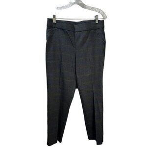 NEW Womens Briggs Plaid Pull‎ On Pants Size 8